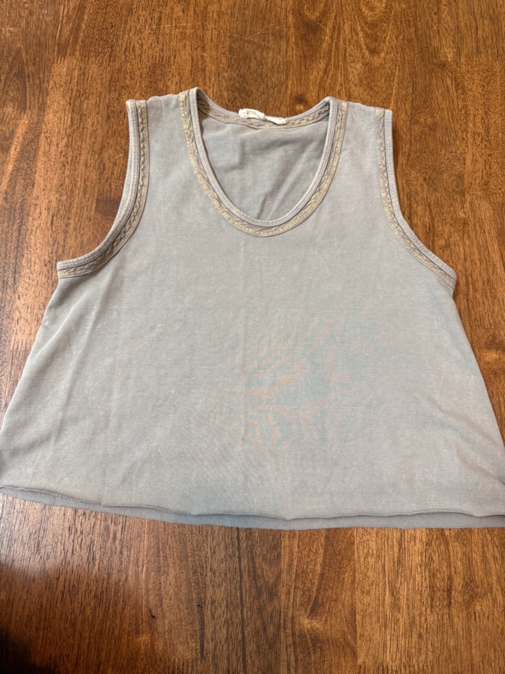 Altar'd State Light Gray Scoop Neck Sleeveless Tank